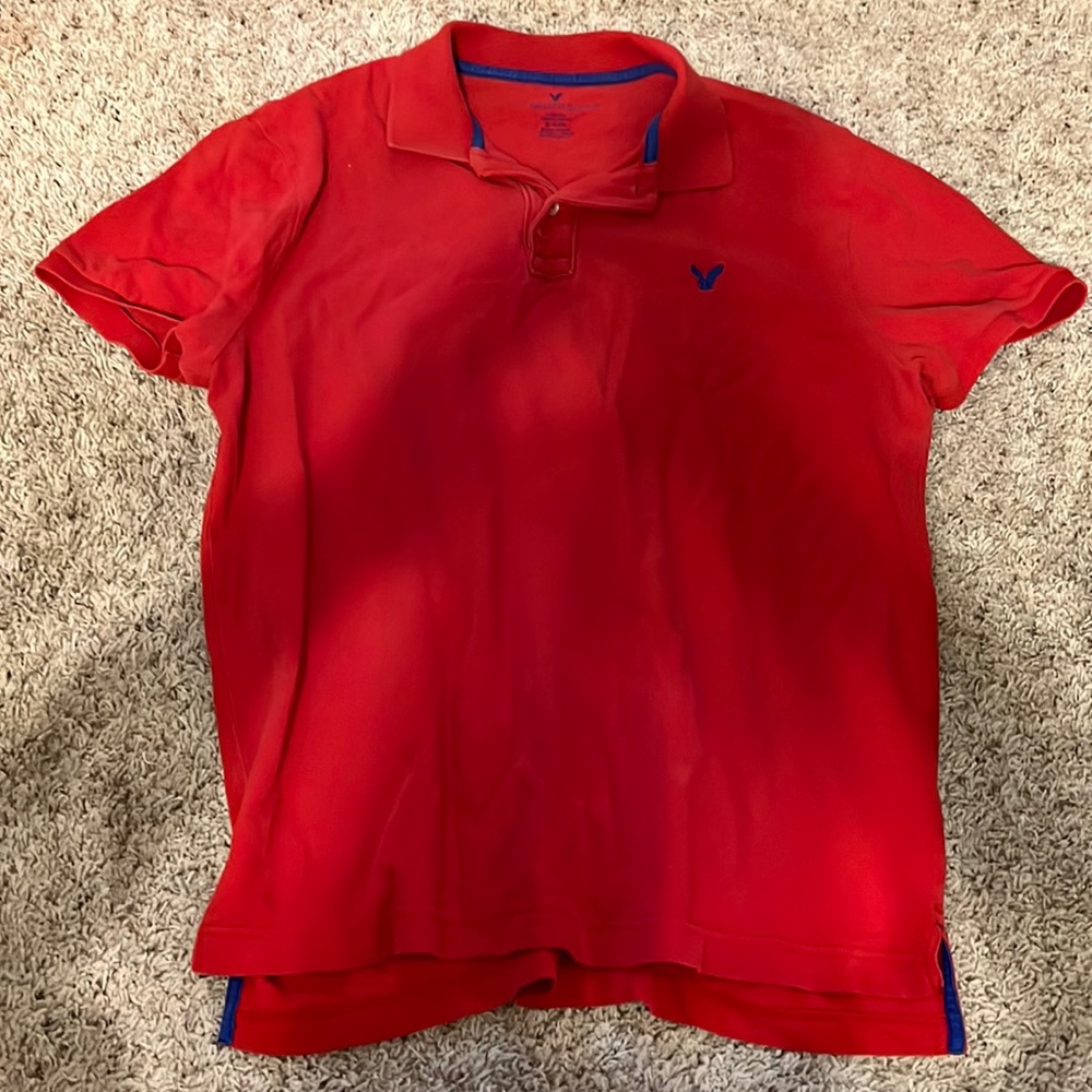 American Eagle Classic Fit Polo, Red